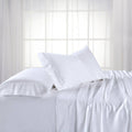 Split King Adjustable Bed Sheets Bamboo Hybrid White A430