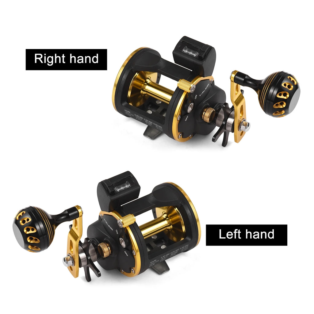 Ice Line Counter Reel 6+1 Ball Reel Saltwater Reel R404