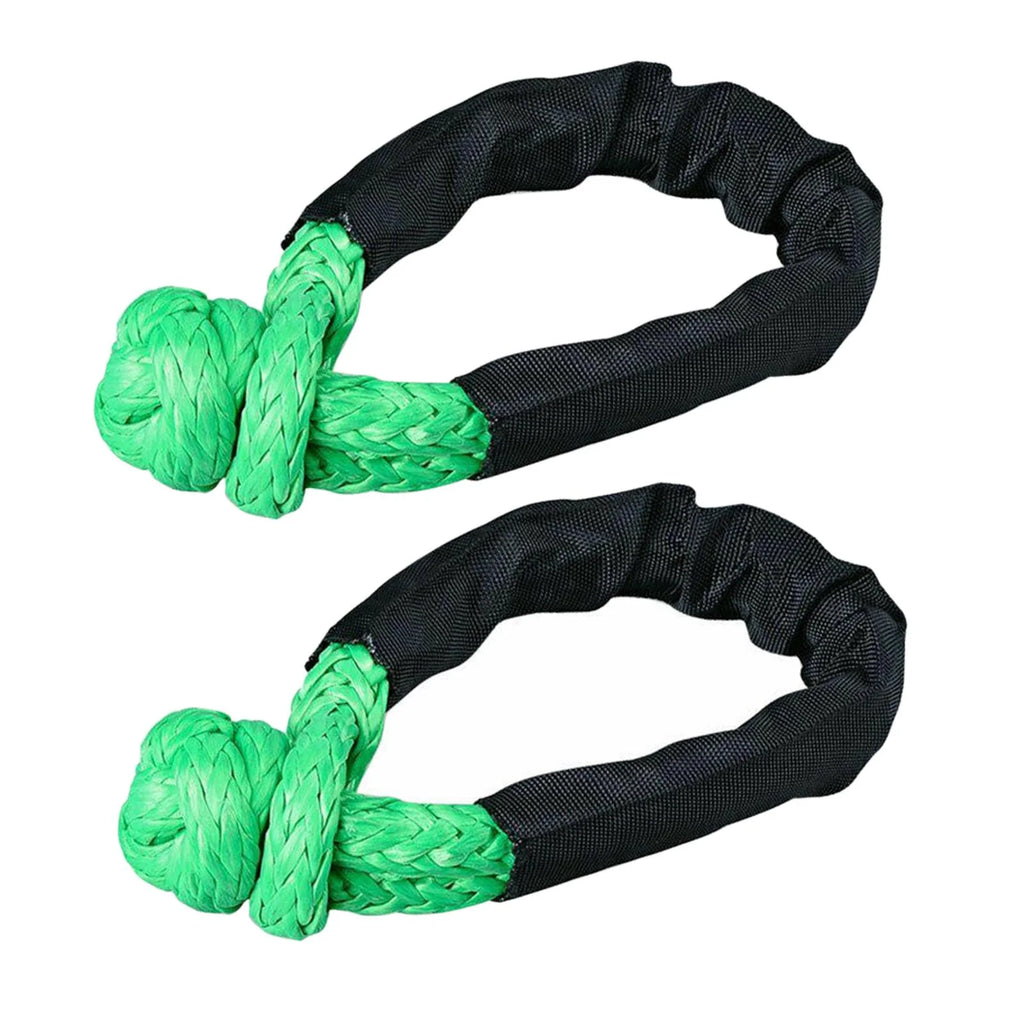 Green Synthetic Soft Rope Shackle 38000lbs Breaking Strength 56cm T998498