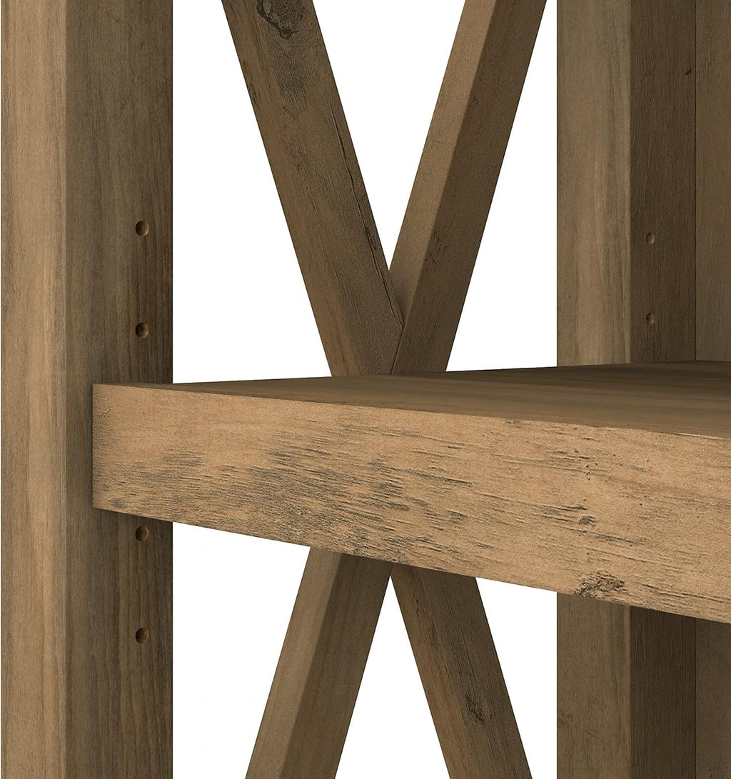 5 Shelf Bookcase Set, Reclaimed Pine V194