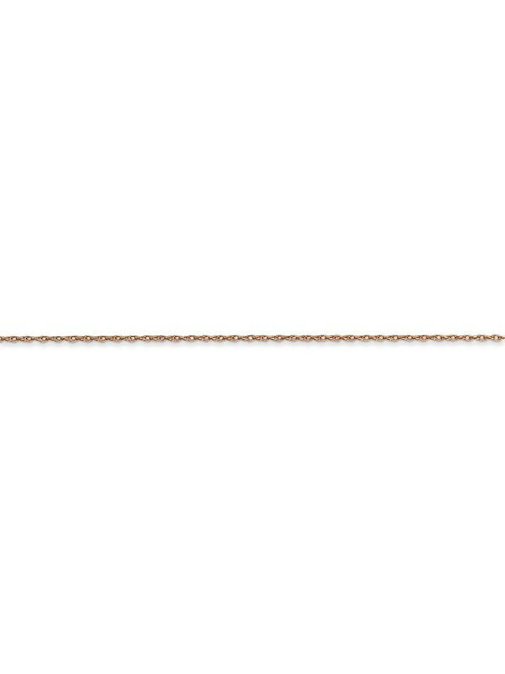 14k Rose Gold Thin Cable Rope Chain - 20 Inch N462312