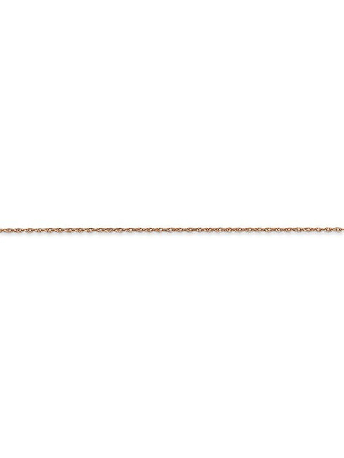 14k Rose Gold Thin Cable Rope Chain - 20 Inch N462312