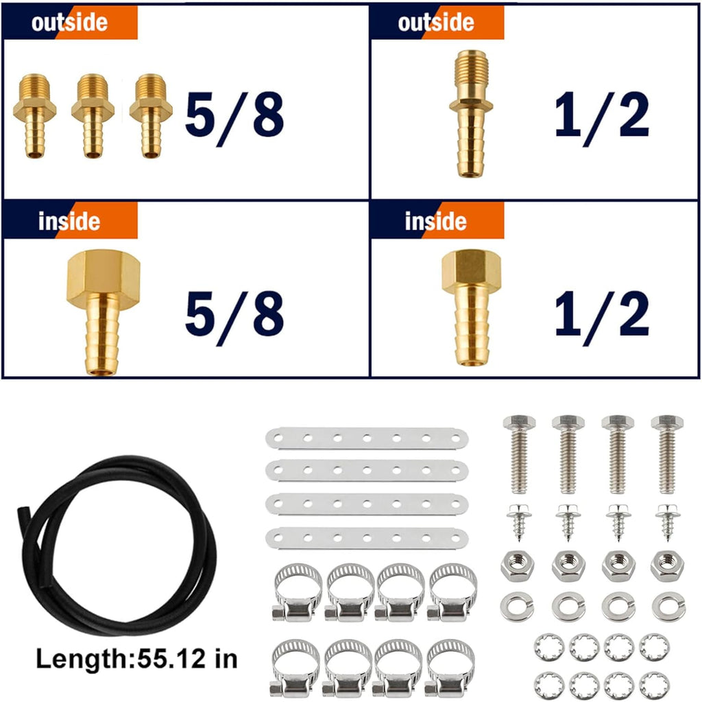 Transmission Oil Cooler Kit with Mounting Hardware Y1138