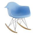 Blue Plastic Rocker Arm Chair L81056