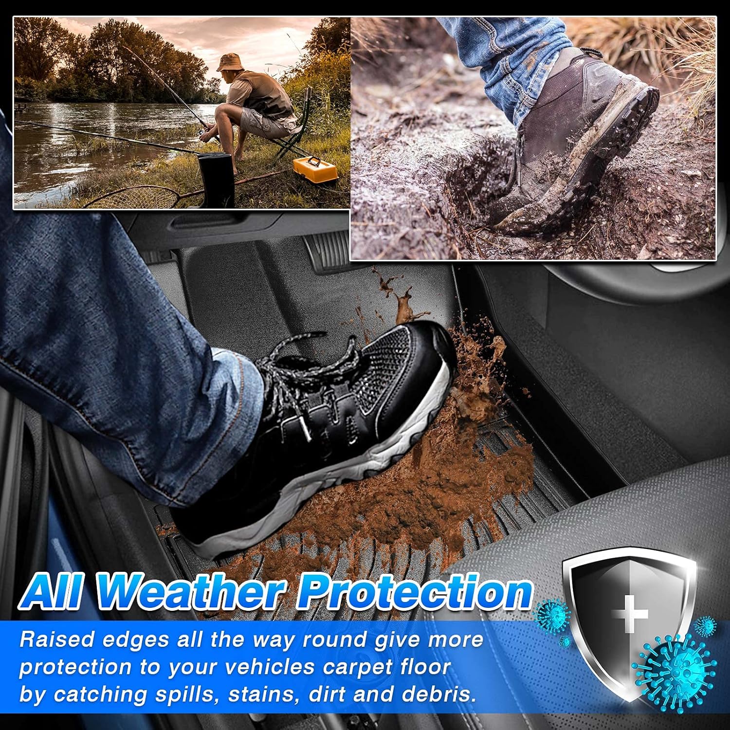 3 Row All Weather TPE Floor Liner Set C18155