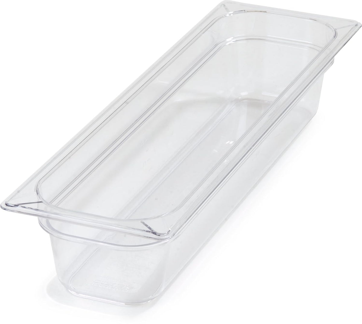 Clear 5.1 qt. Half-Size Polycarbonate Food Pan (Case of 6) S573