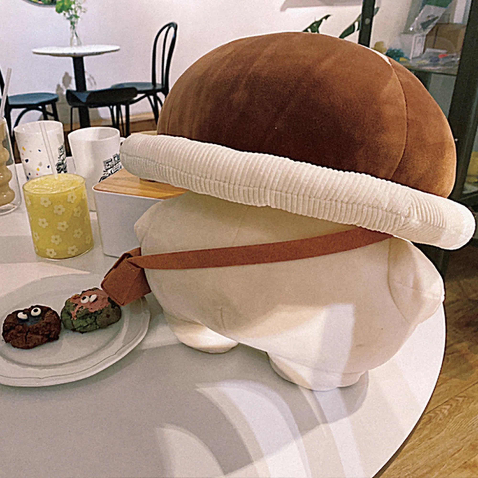 13.8 inch Plush Stuffed Mushroom Pillow E490