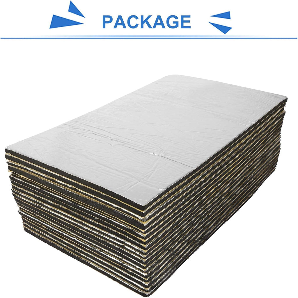 18pcs 10mm Car Sound Deadener Insulation Mat F2887