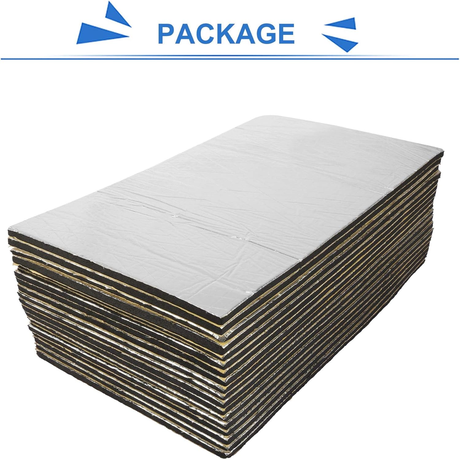 18pcs 10mm Car Sound Deadener Insulation Mat F2887