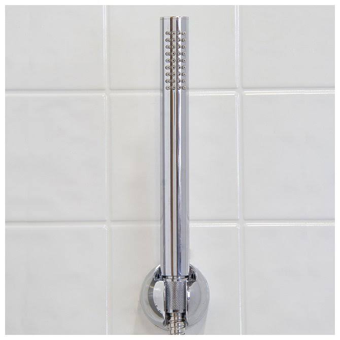 Chrome Shower Panel with Rain Head Massage System M677876
