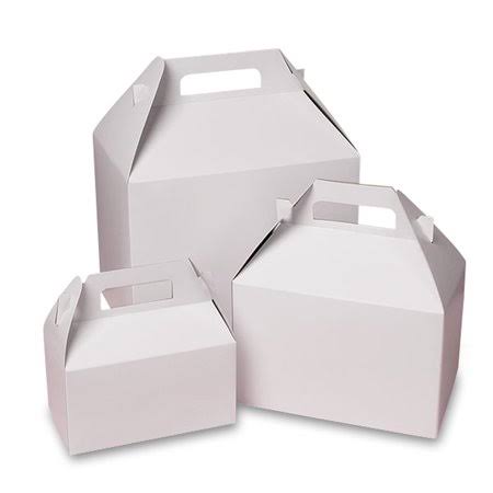 White Gable Boxes 9 x 6 x 6, Quantity: 100 P6659