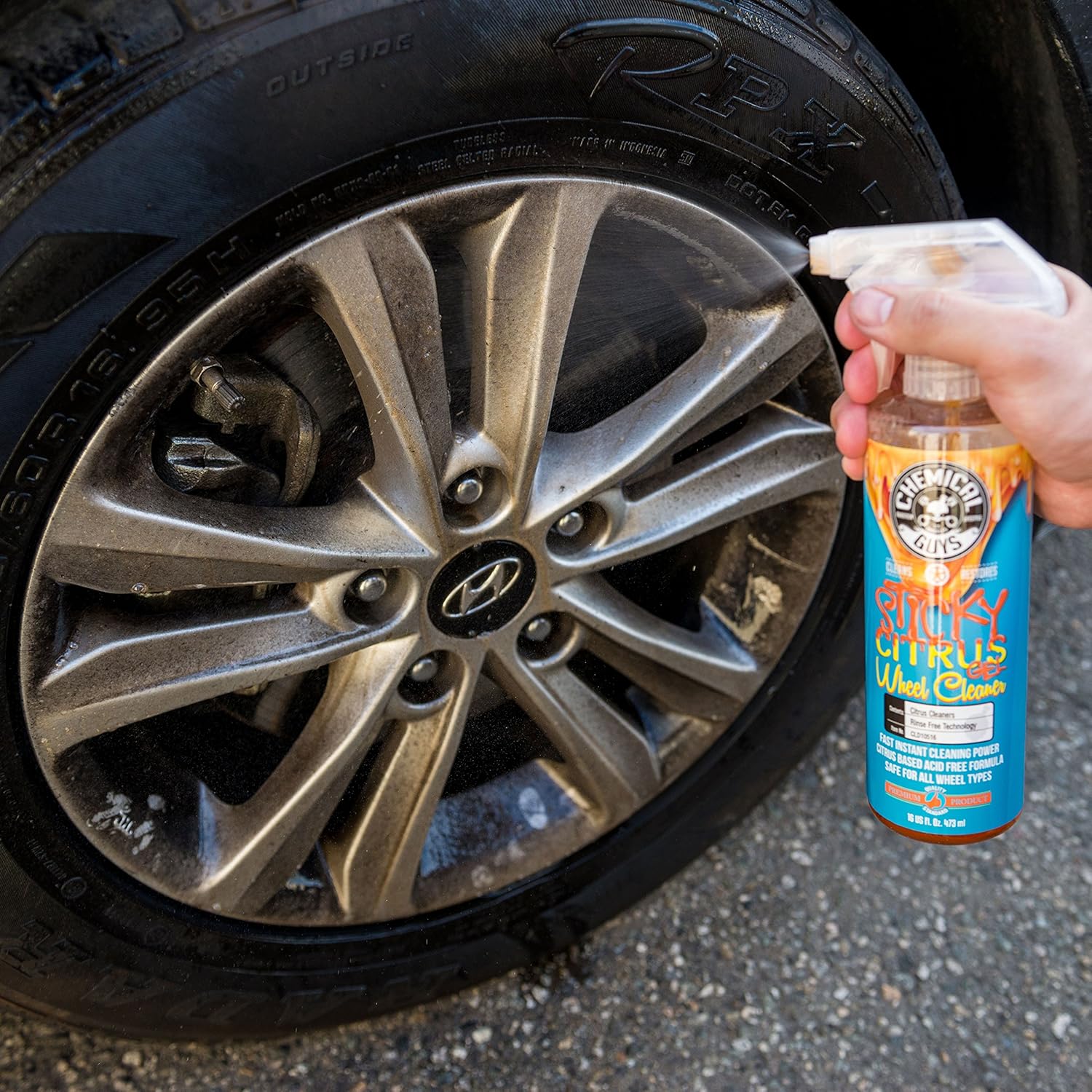 Sticky Citrus Gel Wheel & Rim Cleaner, 1 Gal, 128 fl. oz, Pack of 2 I649