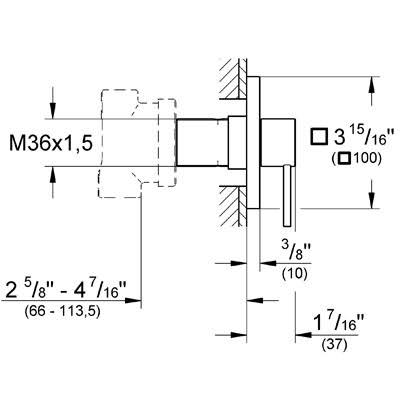 Chrome 5-Port Diverter Trim D930