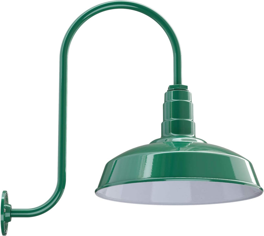 Matte Black Gooseneck Barn Light E4860