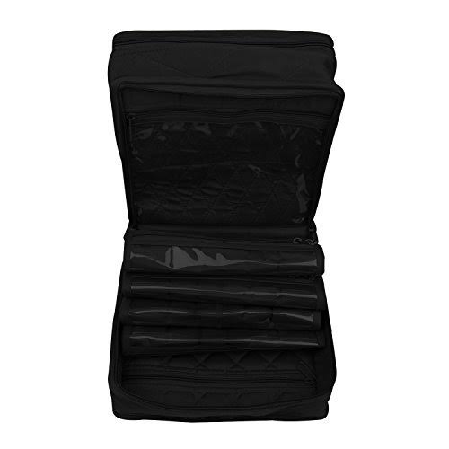 Black Double Deluxe Organizer Storage U221