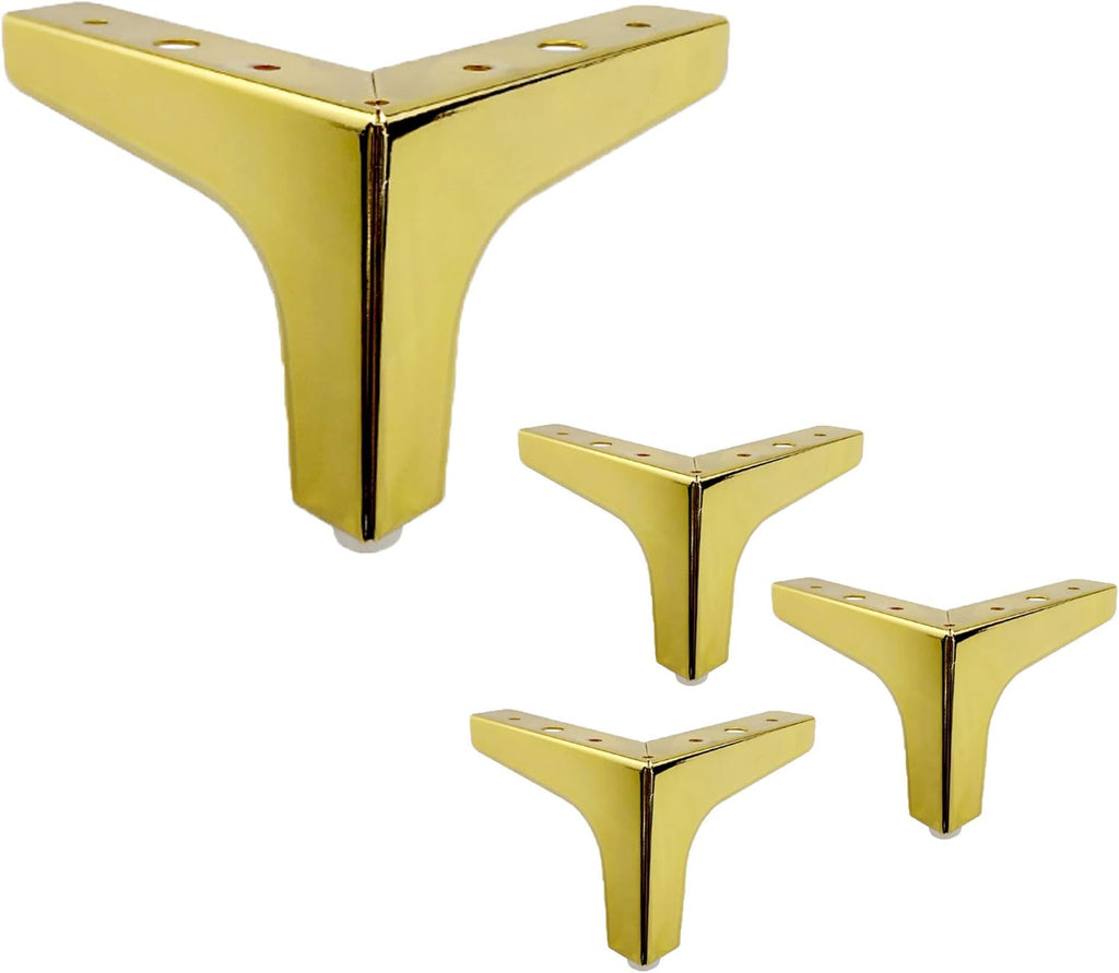 Gold 4 Packs 7 inch Furniture Legs R275587