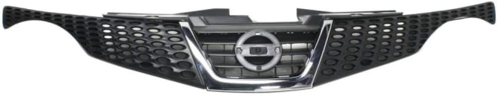 Painted Black Grille Assembly with Chrome Molding Plastic Z8823