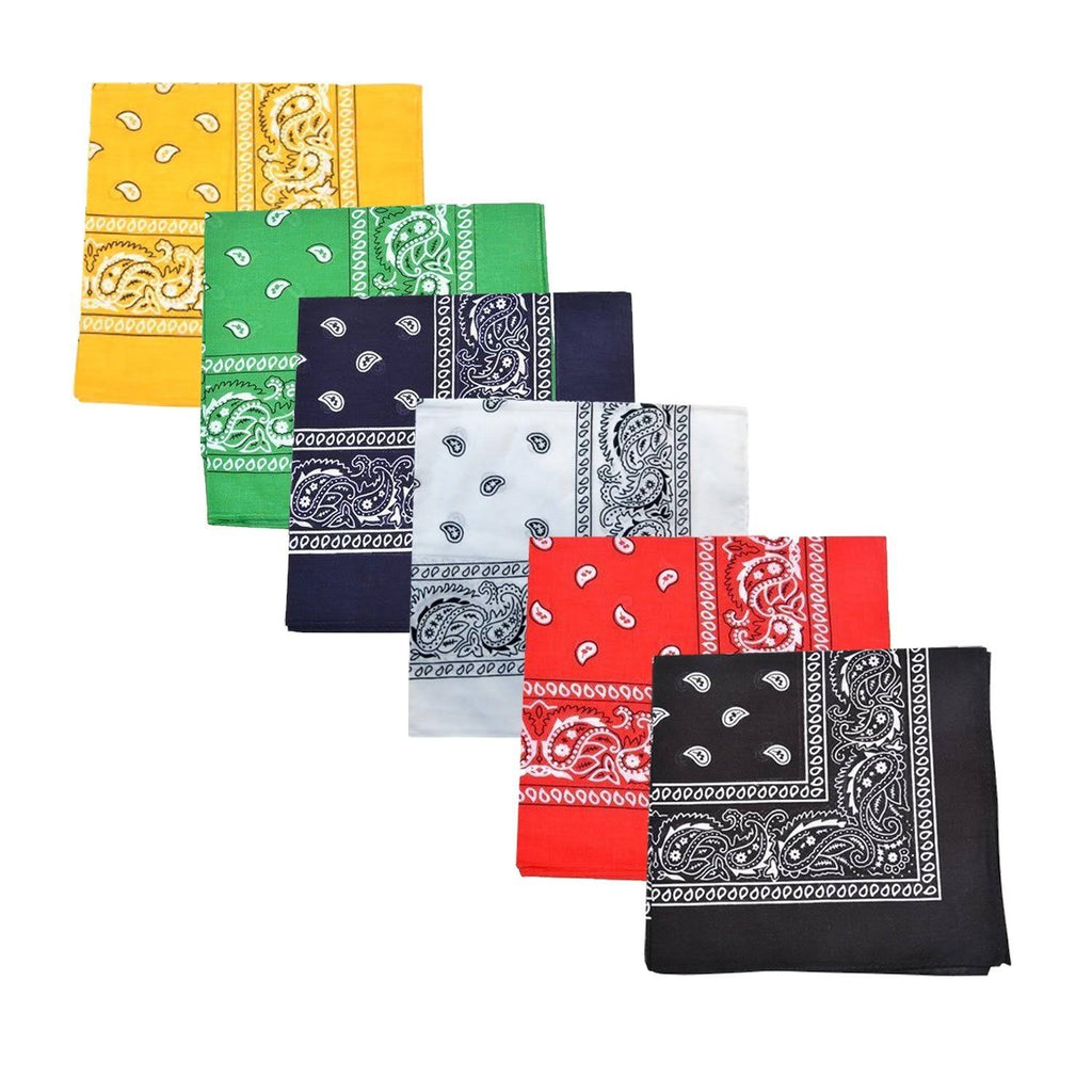 Red Paisley 100% Polyester Bandanas 50 Pack A404164