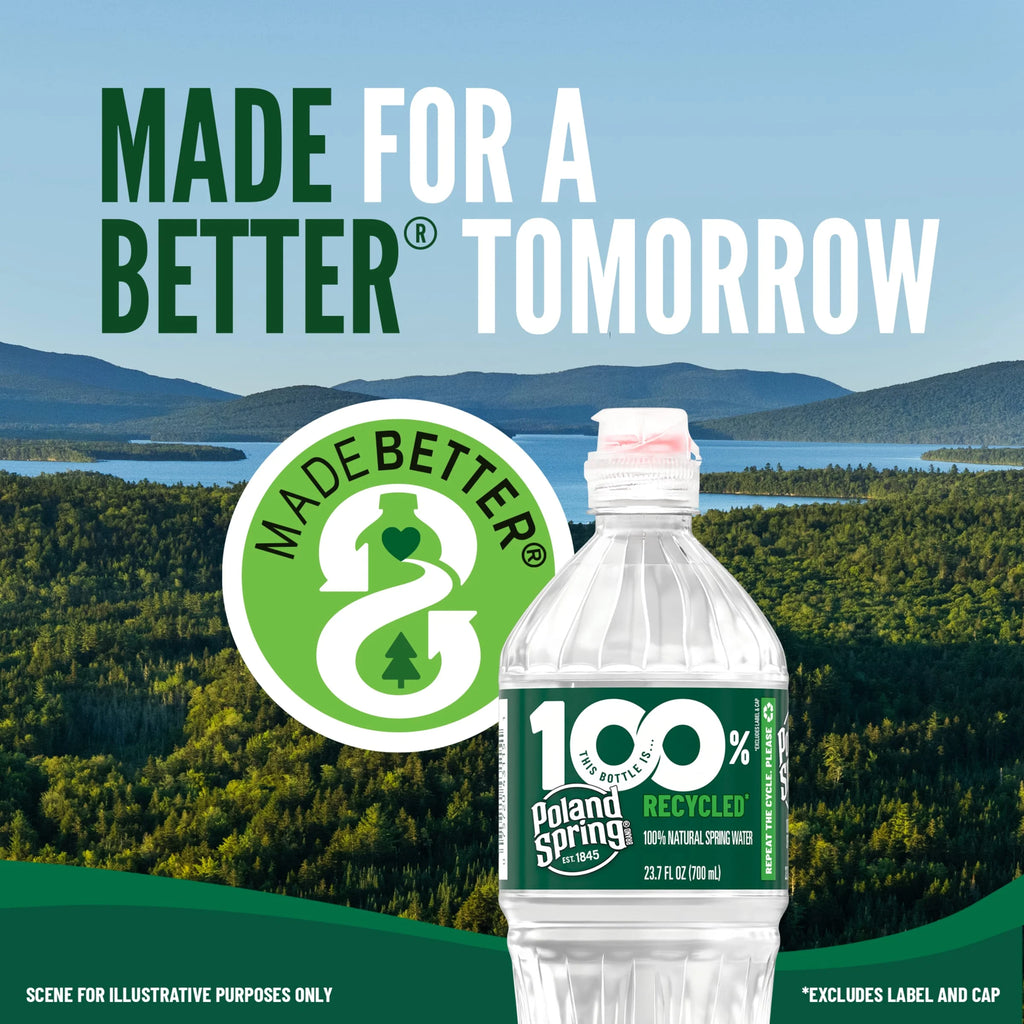 20 Ounce Natural Spring Water Plastic Bottles (Pack of 28) U491959