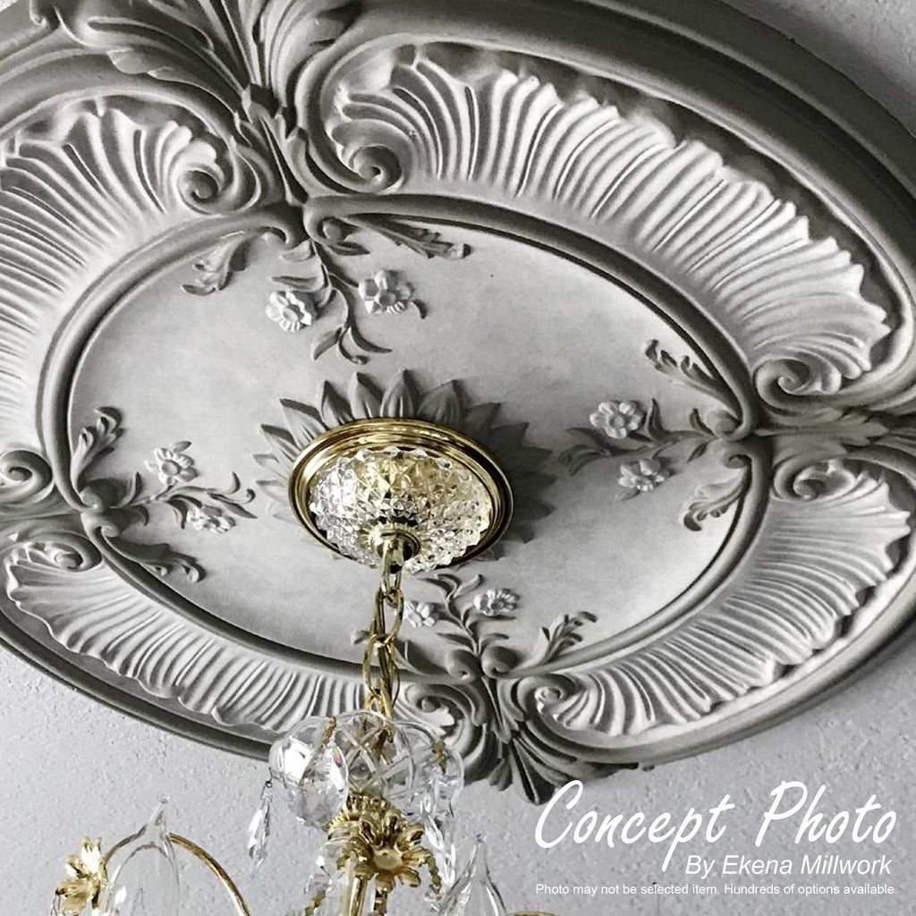 18x22OD x 3 1/2x22ID x 1 3/8x22P Ceiling Medallion Q870