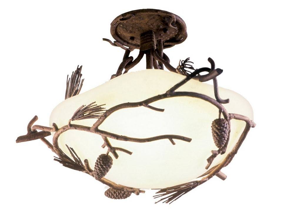Ponderosa Semi-Flush Incandescent Lighting K40068