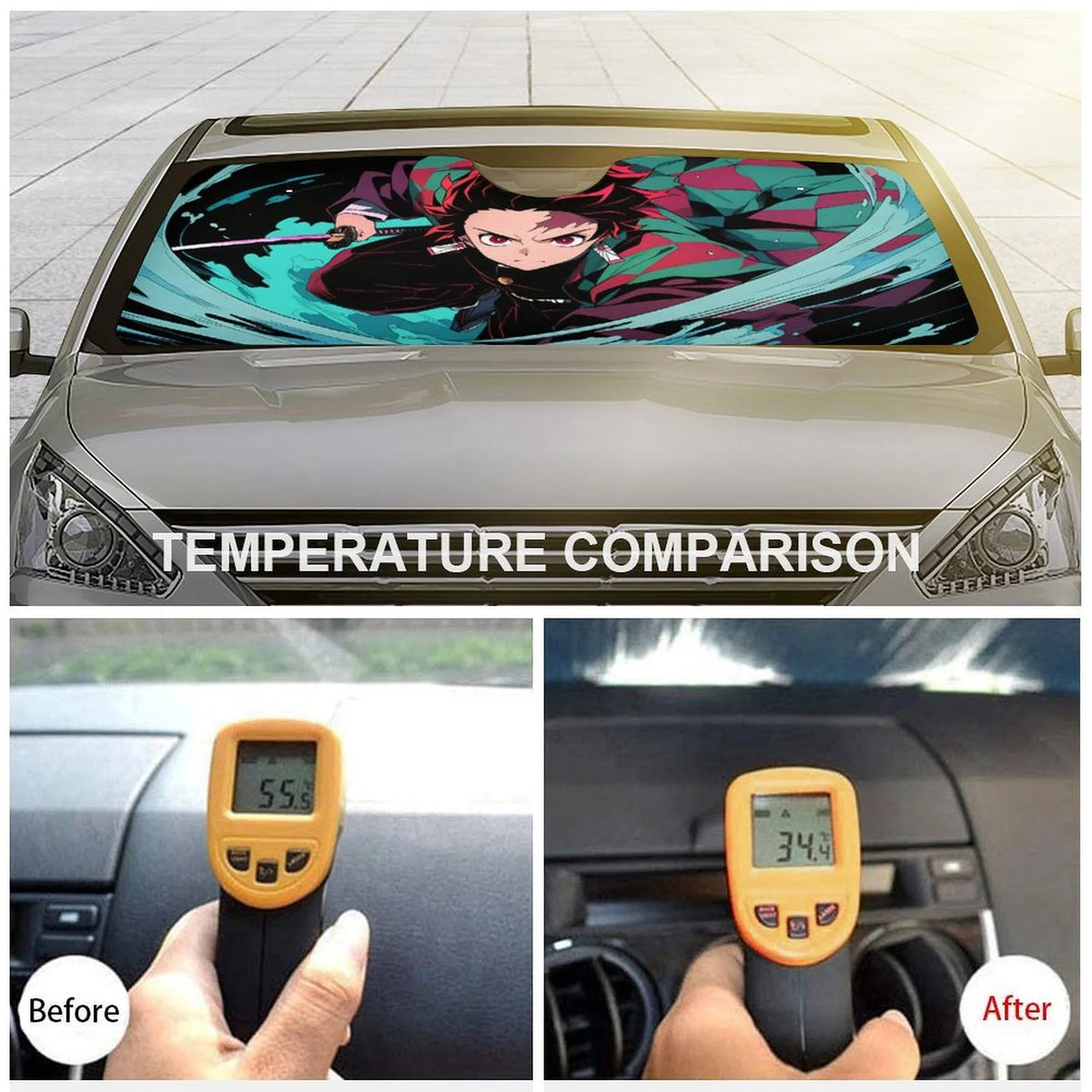 Foldable Reflective Car Windshield Sunshade W904