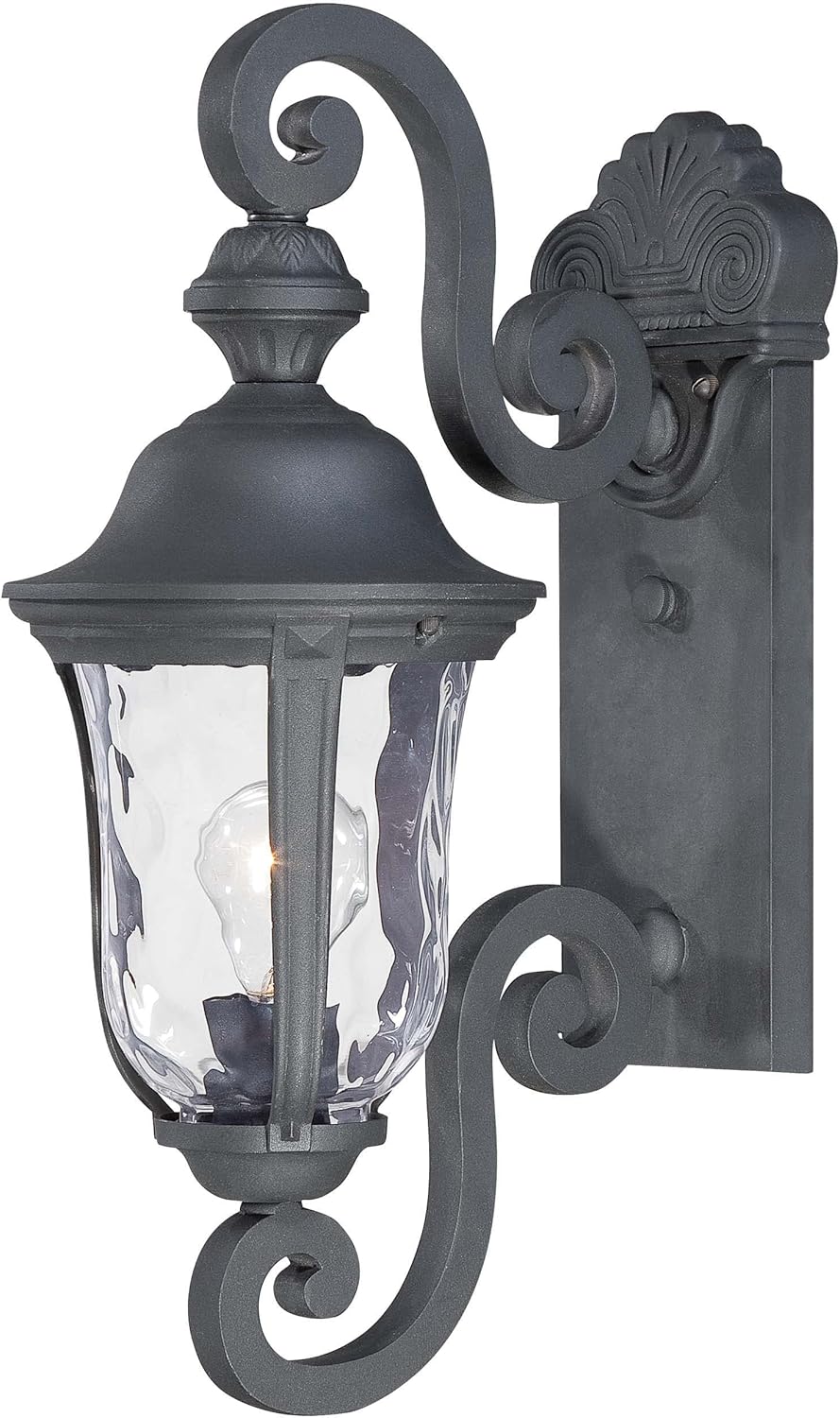 Black Cast Aluminum Outdoor Wall Lantern H296688