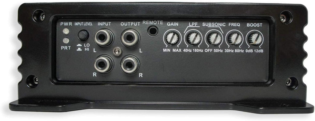 Dual 12" Loaded Sub Box Enclosure with Amplifier and 4 Gauge Amp Install Kit Y823
