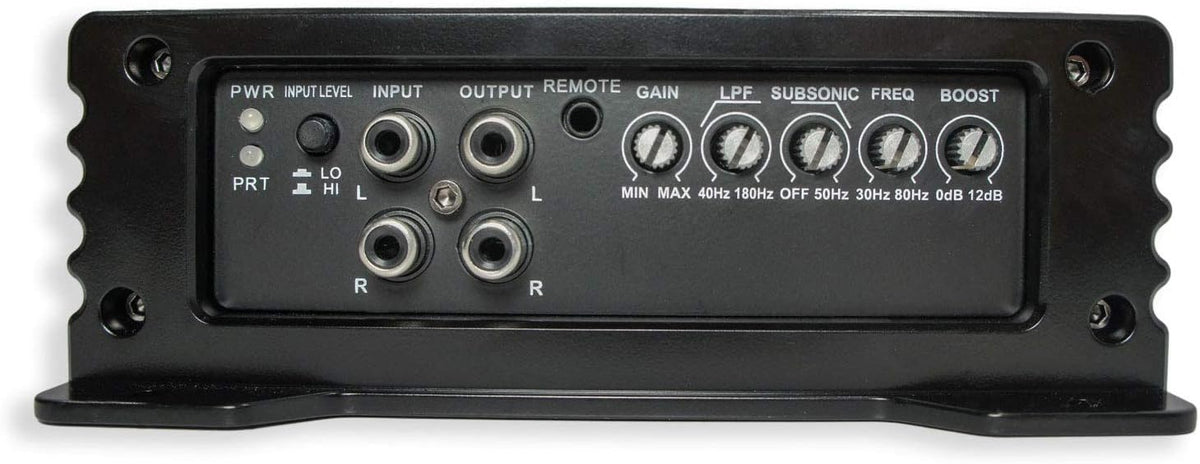 Dual 12" Loaded Sub Box Enclosure with Amplifier and 4 Gauge Amp Install Kit Y823