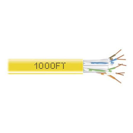 Yellow CAT 6 UTP Bulk Cable 1000 ft C33066