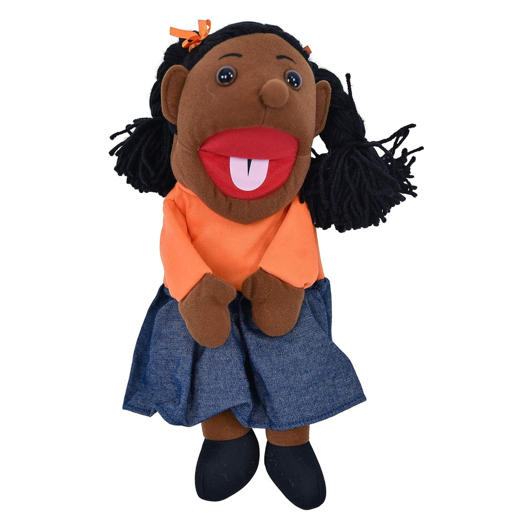 15 Ethnic Children Puppets with Movable Mouths, Set of 6 H837170