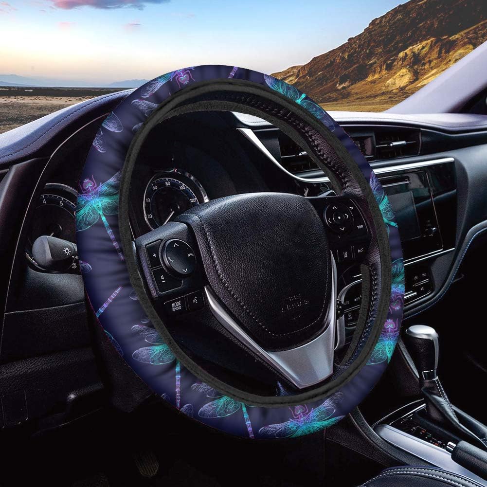 Black Auto Car Steering Wheel Cover 15 inch E428