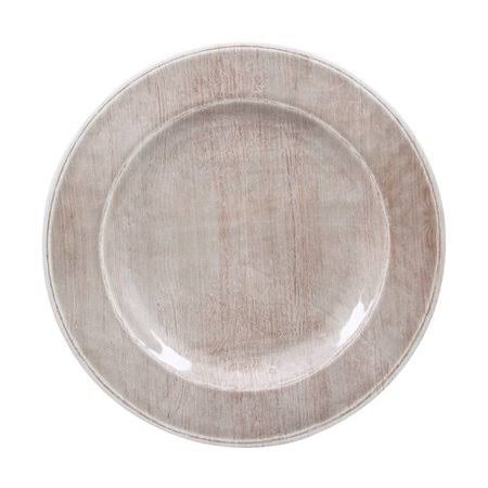 Round Melamine Serving Platter, 11x22Dia, Adobe - 12 pack R9706