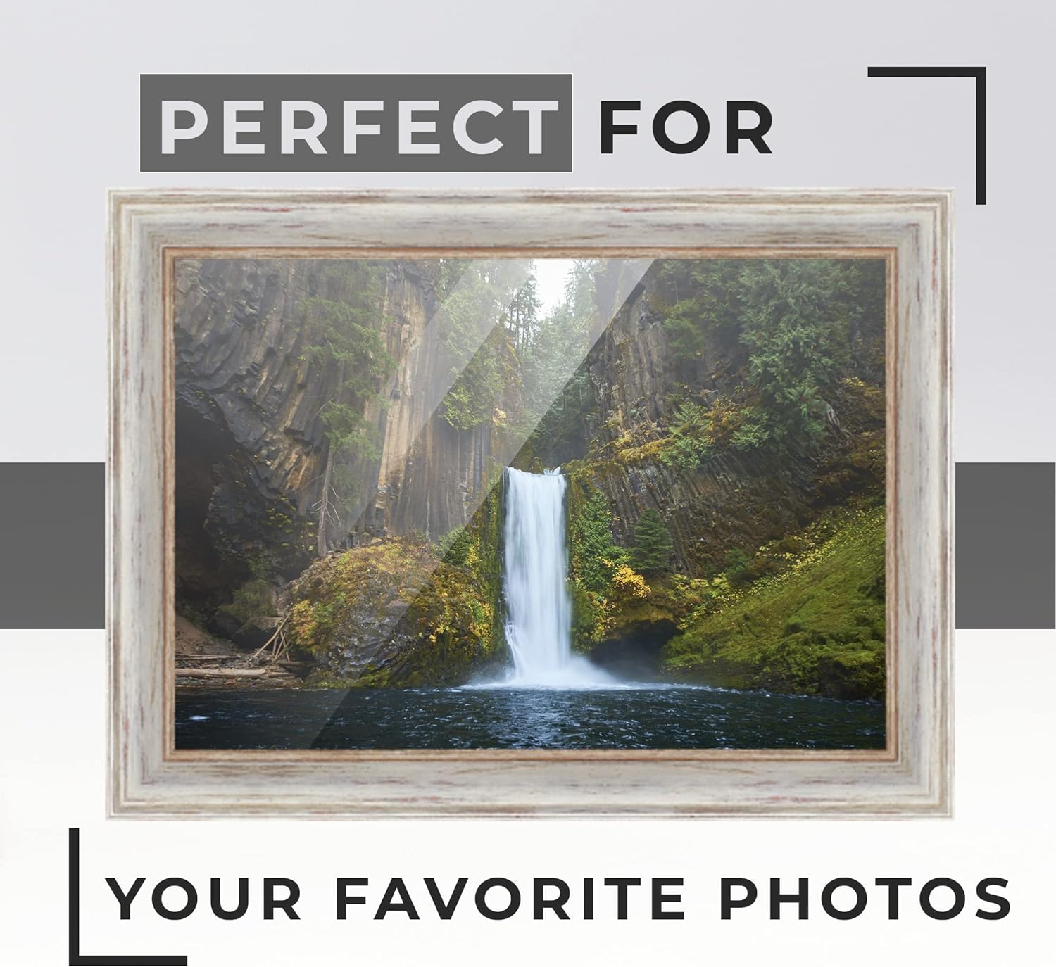 White Real Wood Picture Frame Q979567
