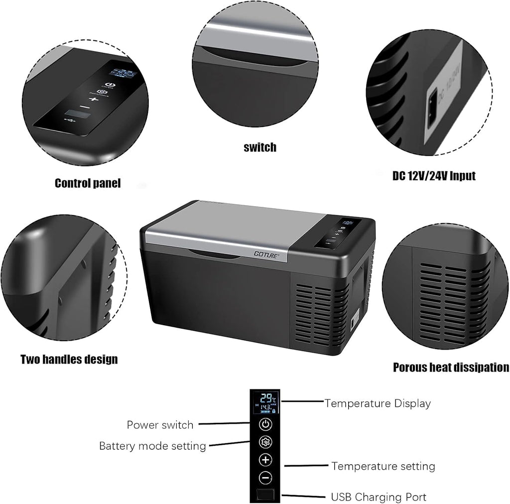 20QT Portable Refrigerator Freezer Cooler A359978
