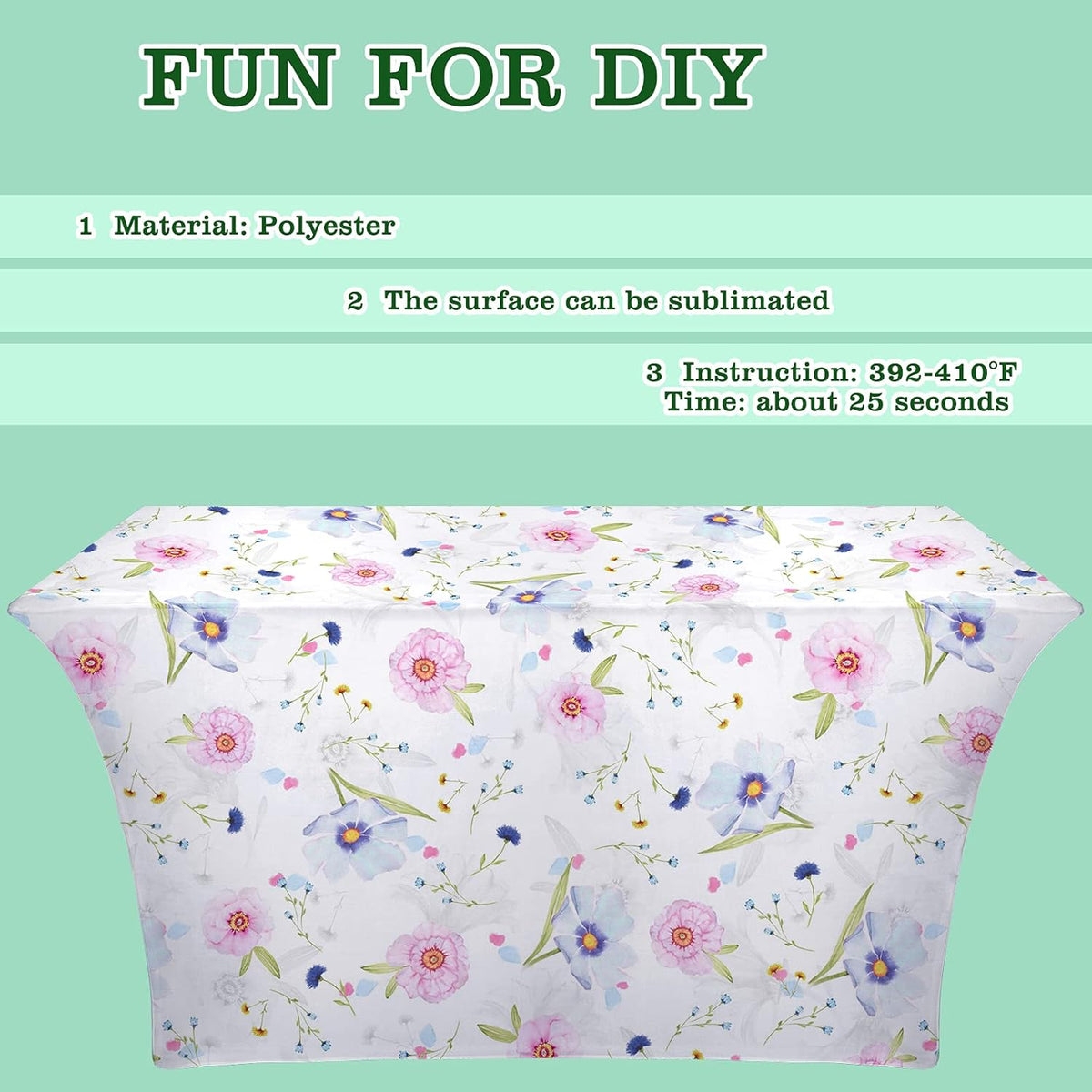 Sublimation Stretchable Polyester Tablecloth R47761
