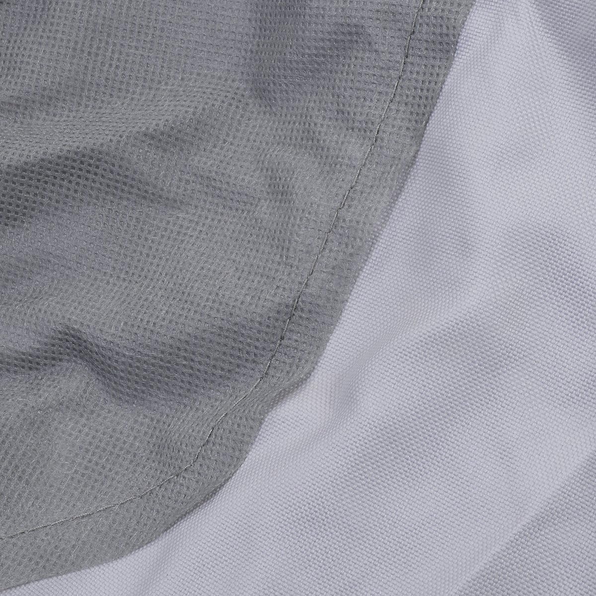 Grey 600D Oxford Fabric Waterproof Boat Cover with Carrying Bag C47117