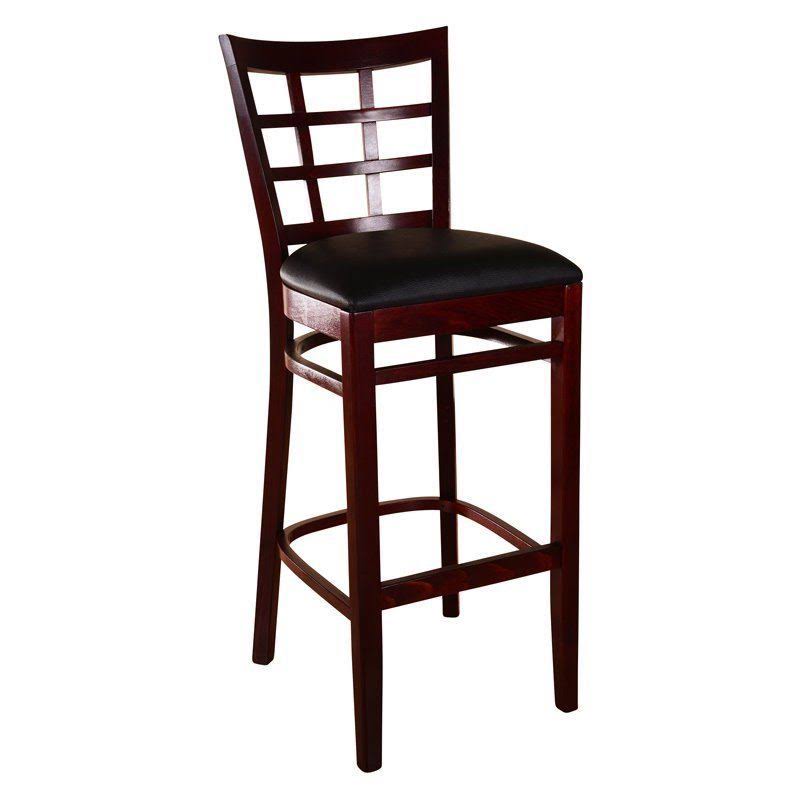 Dark Mahogany Beech Wood Barstool H483968