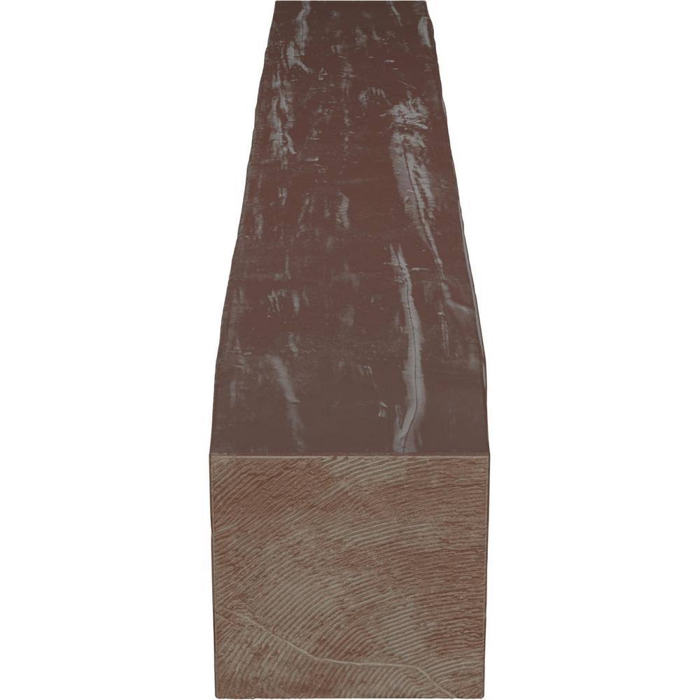 Aged Pecan Faux Wood Fireplace Mantel D198618