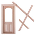 1:12 Unpainted Wooden Dollhouse Door K236730