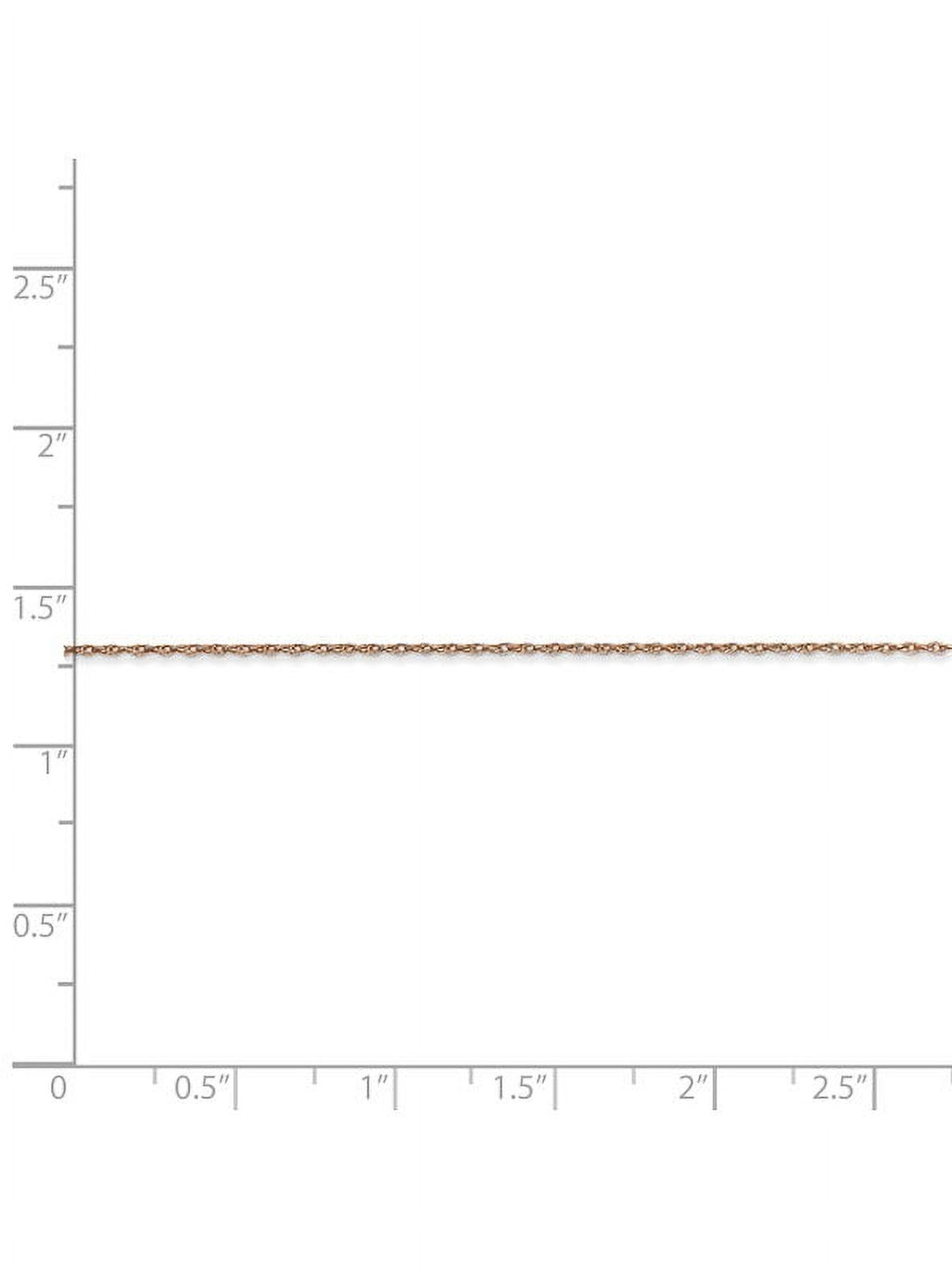14k Rose Gold Thin Cable Rope Chain - 20 Inch N462312