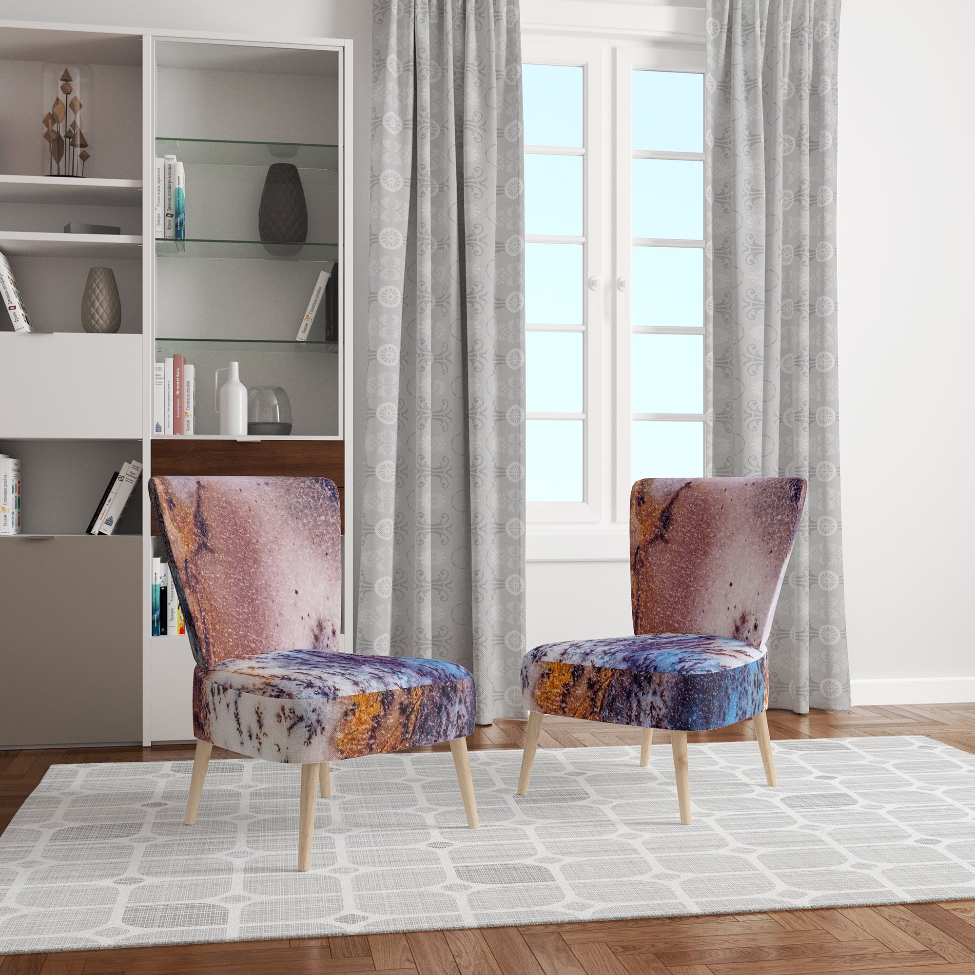 Upholstered Traditional Accent Chair Q4143
