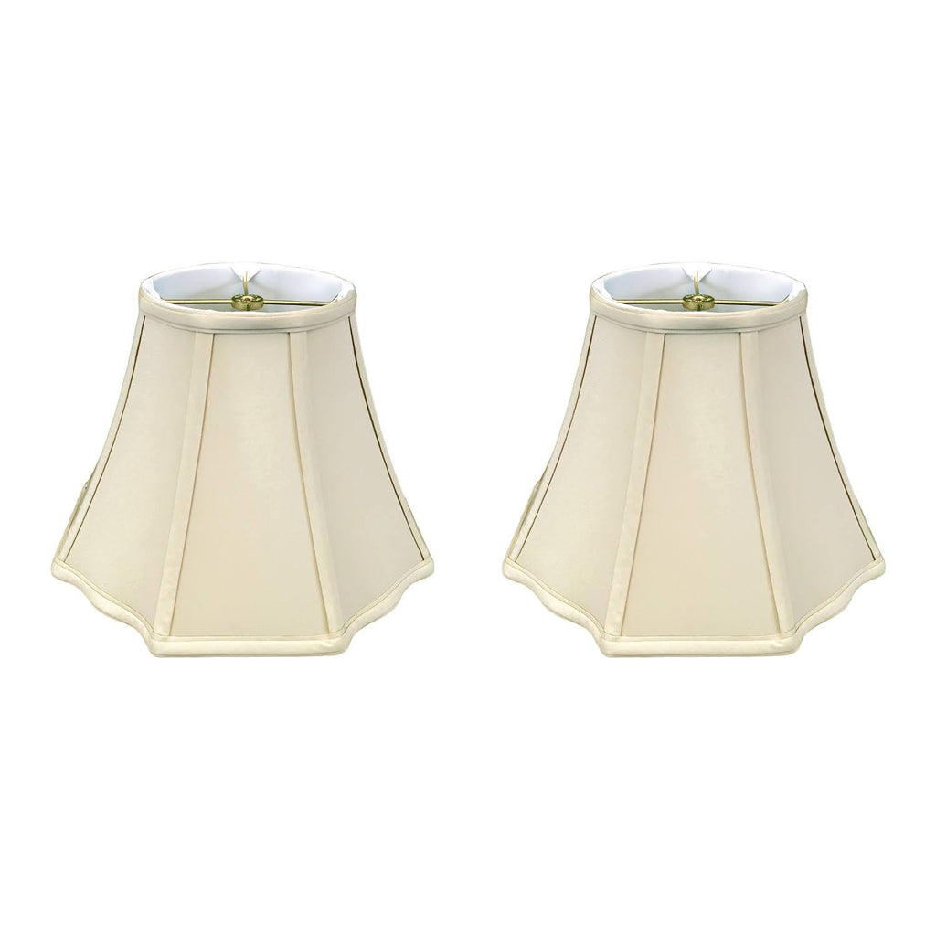 Beige 10x22 x 18x22 x 13x22 Set of 2 Lamp Shade P76070