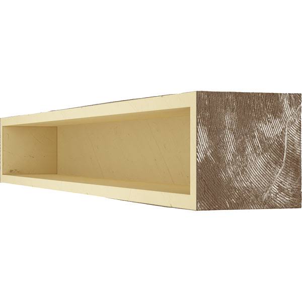 Vintage Mahogany Sandblasted Faux Wood Fireplace Mantel E32464