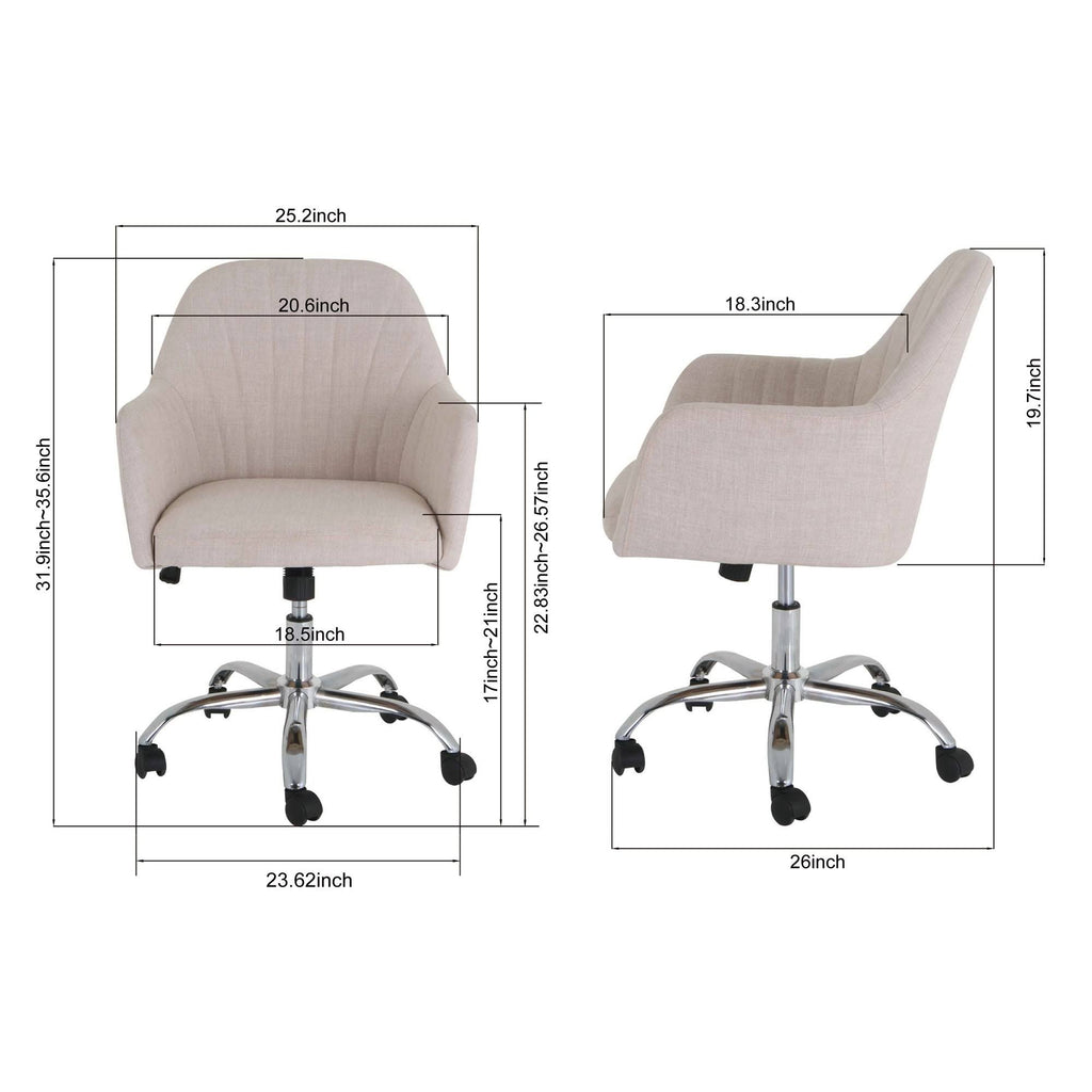 Dark Gray Upholstered Task Chair E72096
