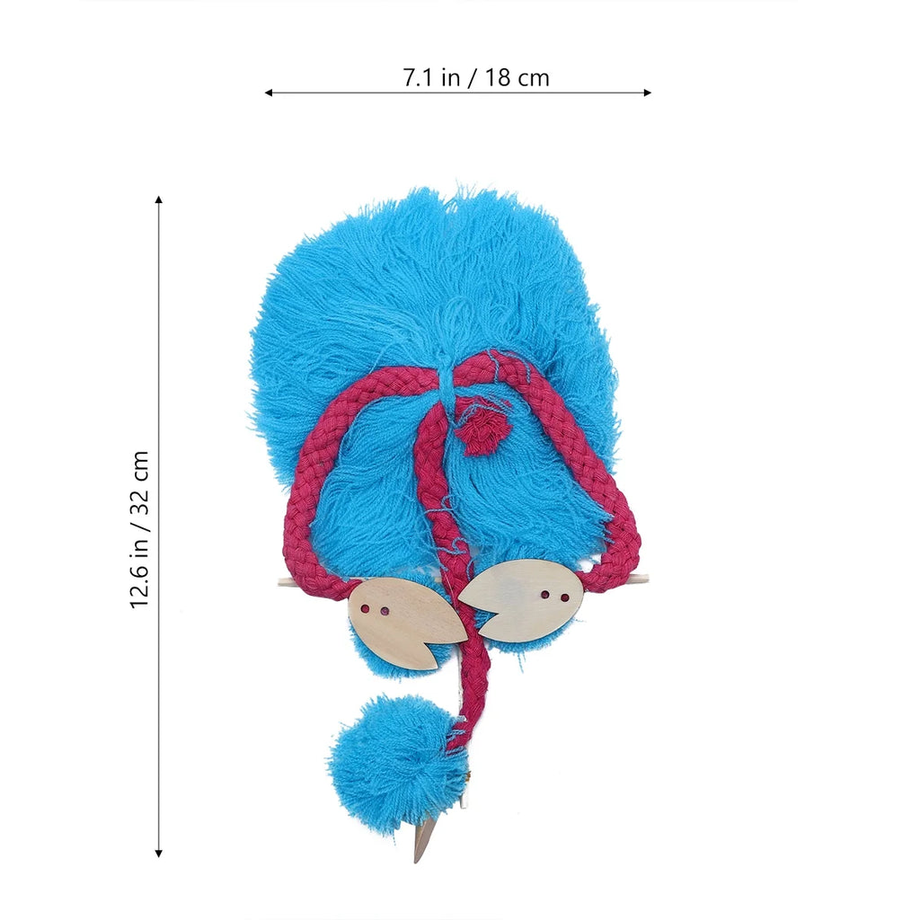 Sky-blue 5PCS String Puppets Plush Ostrich Marionette Toy W124