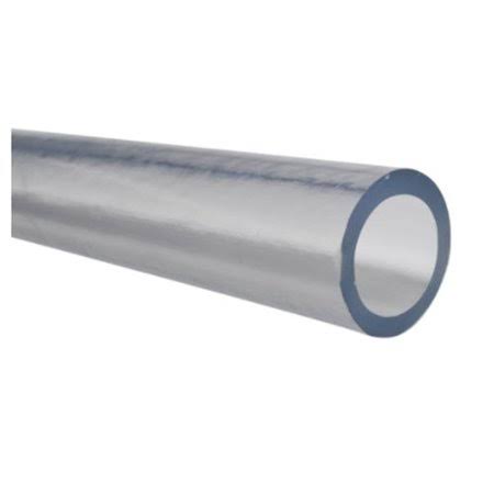 PVC Clear Plastic Tubing, Inner Diameter 1/4 inch, Outer Diameter 7/16 inch, Length 10 ft D676065