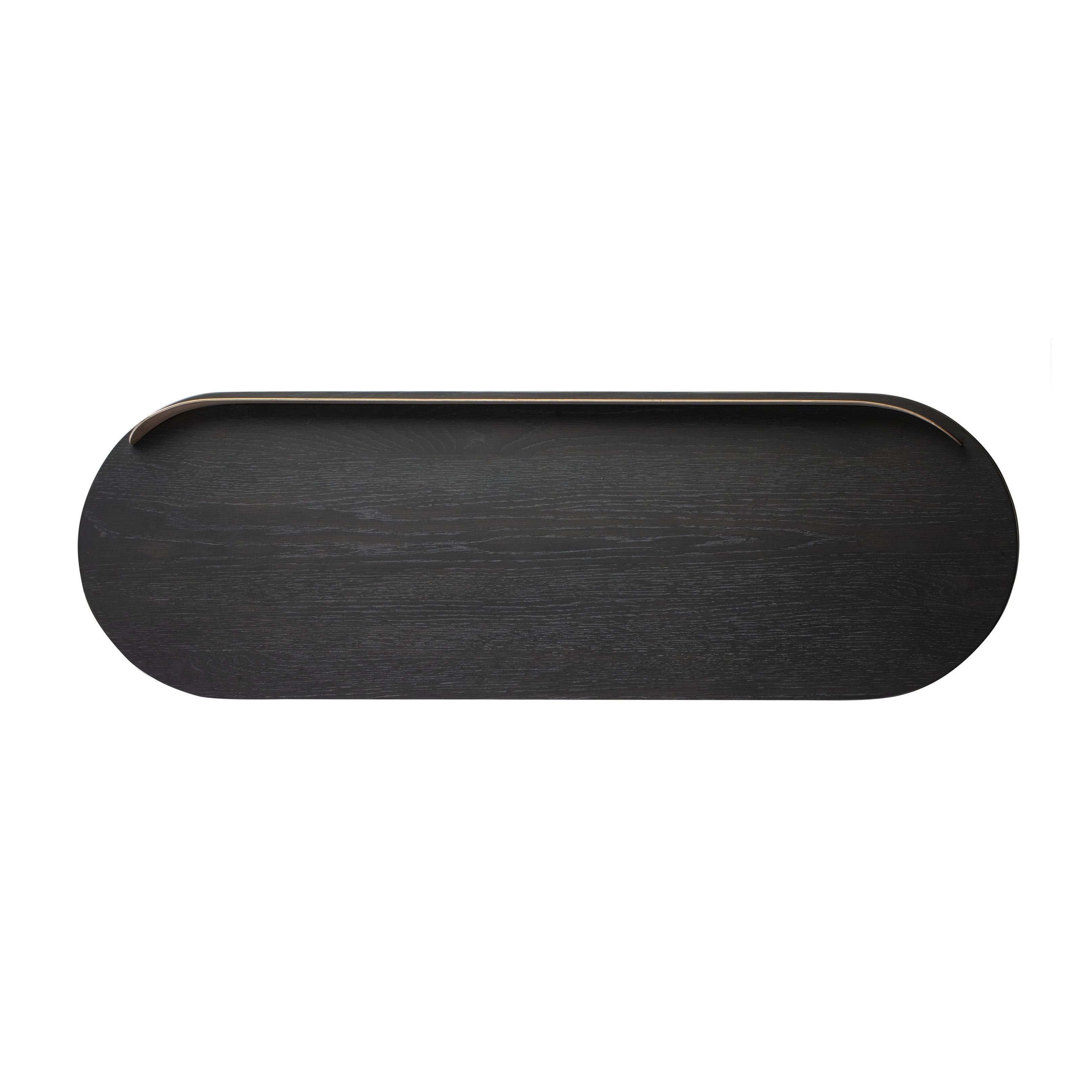 Black Desk Console Table O54328