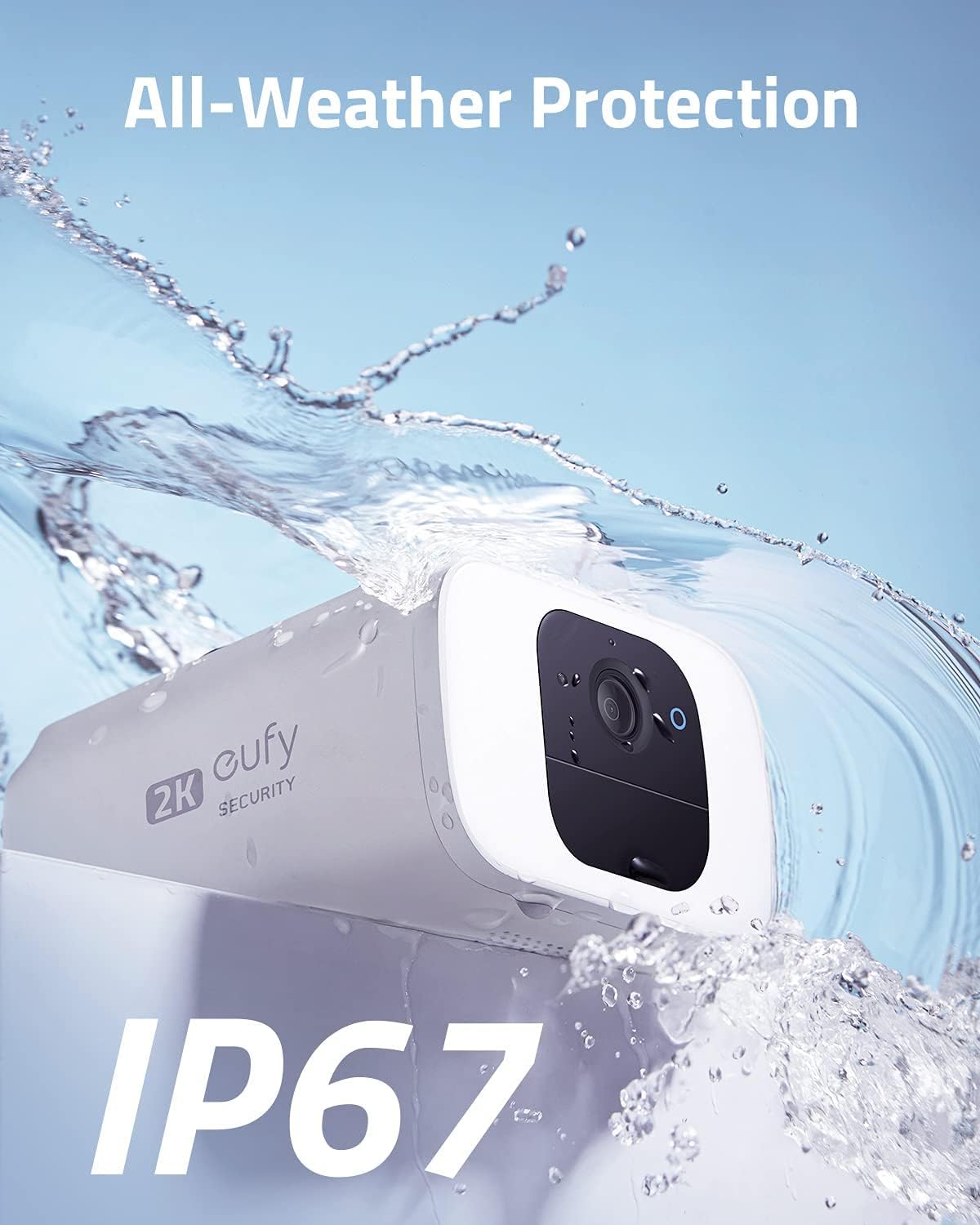 Solar-Powered Wireless Outdoor Security Camera, 2K Resolution S177579