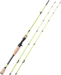 30 Ton Carbon Fiber 2 Pcs Baitcasting Rod & Spinning Rod with 2 Tips Pack of 2 G676425